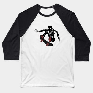 Skateboard skeleton Baseball T-Shirt